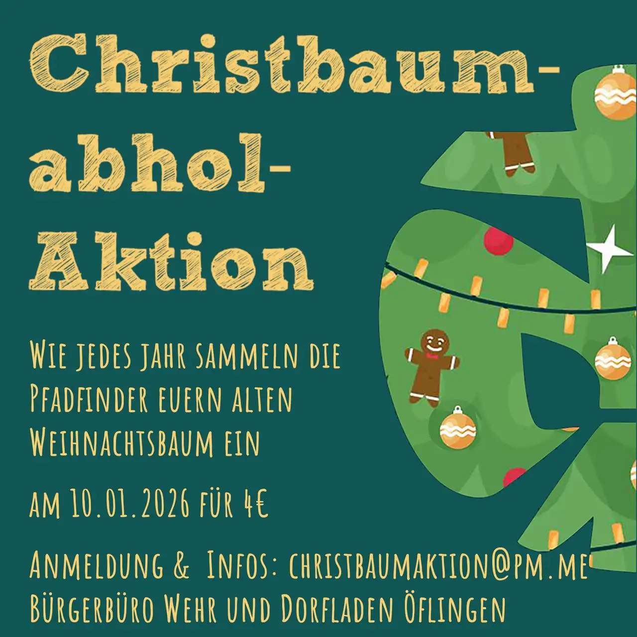 Christbaumaktion 2026